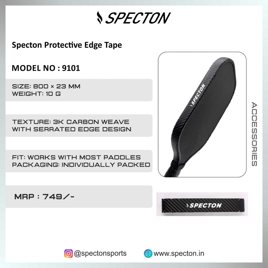 Specton protective edge tape specifications and paddle compatibility guide