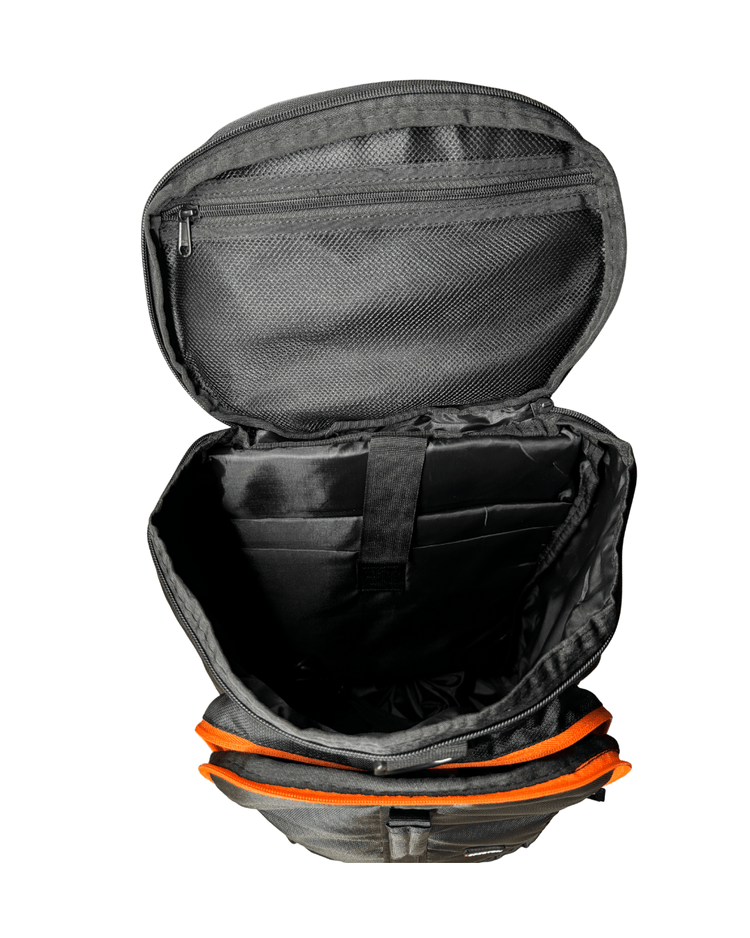 Interior compartment of Specton pickleball bag with organized storage sections