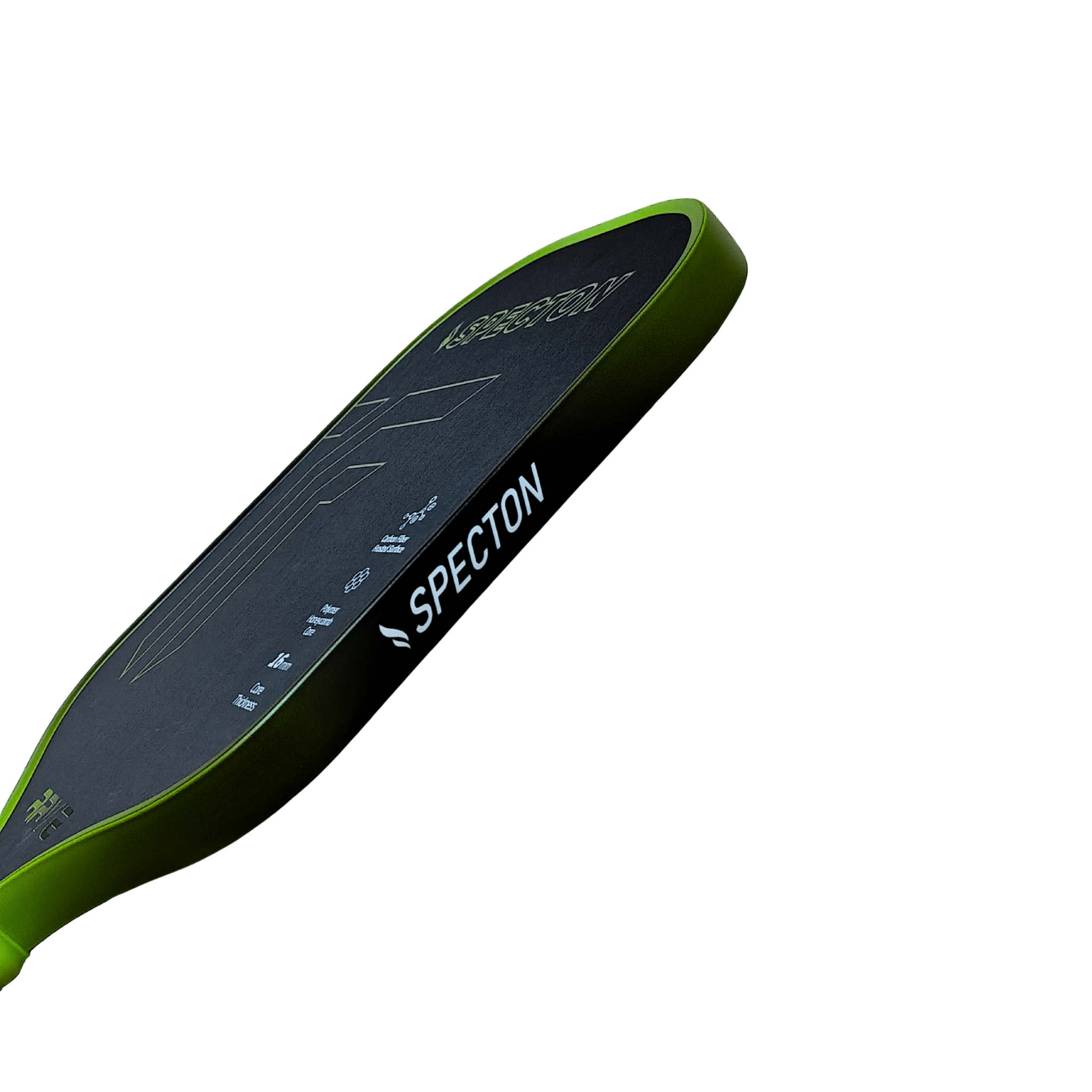 Durable pickleball paddle with spin and control – Specton Rave Green