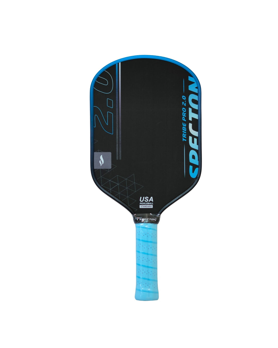 Specton Tribe Pro 2.0 16mm T700 carbon fiber pickleball paddle in radiant blue