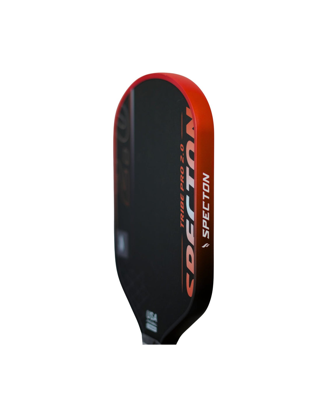 Angled view of Specton Tribe Pro 2.0 carbon fiber pickleball paddle for advanced players