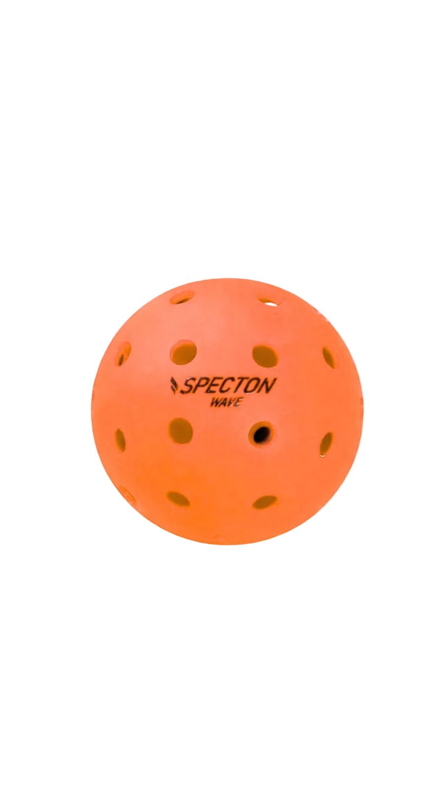 Specton Wave outdoor pickleball ball in orange for training, tournament and club play