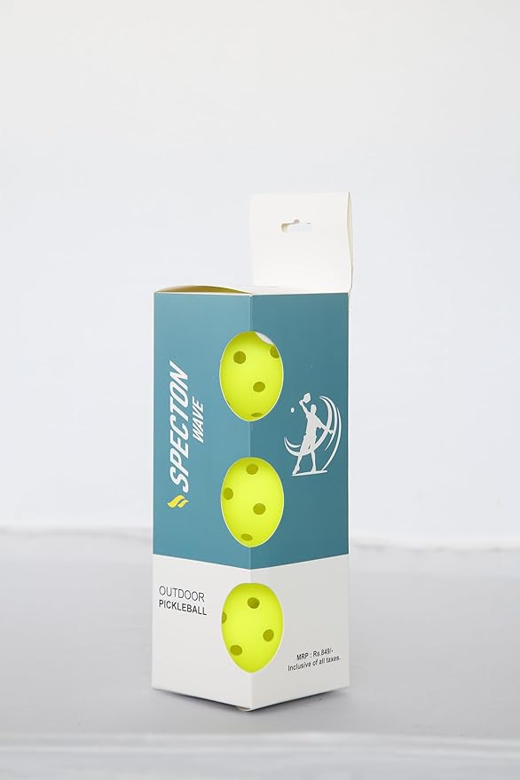 SPECTON Wave Performance Outdoor Pickleball Ball (Pack of 3) - Specton
